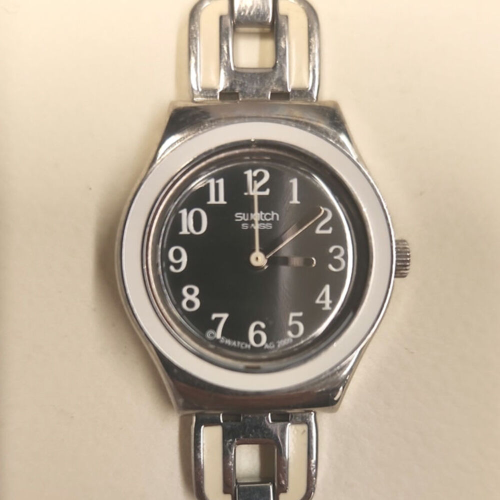 Swatch watch WHITE CHAIN YSS254G 2010 Irony Lady in case with battery
